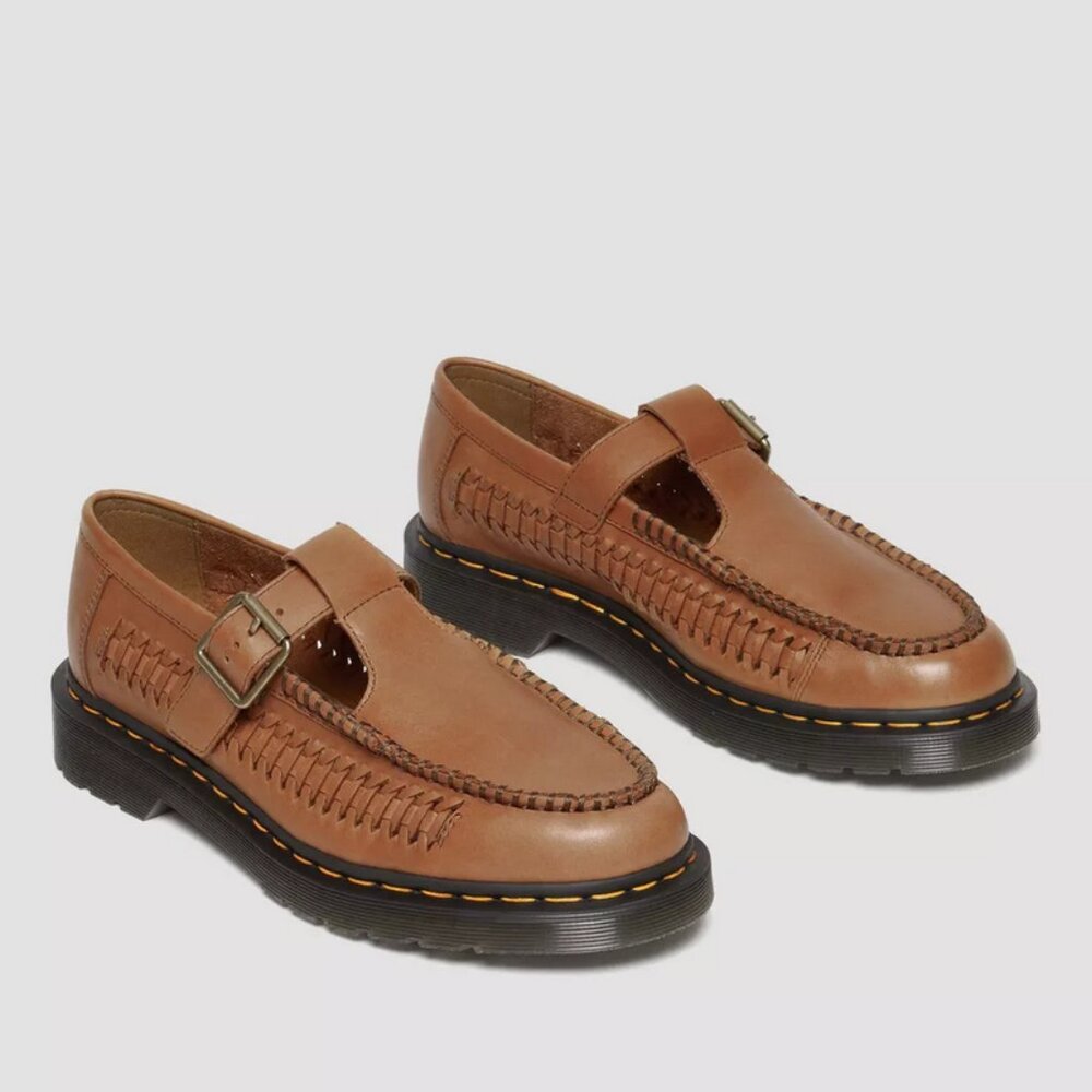 Dr. Martens Adrian T Bar Woven Leather Loafer
